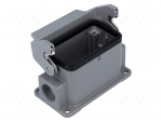 Enclosure: for rectangular connectors | Han | size 10B | with latch