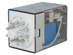 Relay: electromagnetic | DPDT | Ucoil: 12VDC | 10A/250VAC | 10A/30VDC