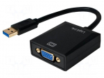 Adapter | USB 2.0,USB 3.0 | D-Sub 15pin HD socket,USB A plug