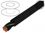 Wire | JZ-500-BK | 25G1mm2 | unshielded | 300/500V | PVC | Cu | stranded