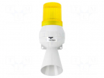 Signaller: lighting-sound | 230&divide;240VAC | bulb BA15D | yellow | IP43