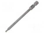 Screwdriver bit | Torx&reg;,spherical | TX10 | Overall len: 89mm
