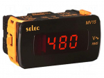Voltmeter | digital,mounting | VAC: 50&divide;480V | on panel | True RMS | LED