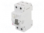 RCBO breaker | Inom: 10A | Ires: 30mA | Poles: 2 | 230/400VAC | IP20 | KZS