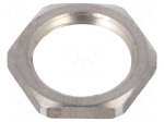 Nut | PG9 | stainless steel | 22mm | Thread: PG | GM-INOX