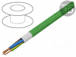 Wire | H03VV-F,OMY | 3G0.75mm2 | round | stranded | Cu | PVC | textile