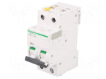 Circuit breaker | 400VAC | Inom: 20A | Poles: 2 | Charact: D | 6kA | IP20