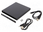 Optical Drive CD/DVD Enclosure | black | Features: PnP