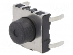 Microswitch TACT | SPST-NO | Pos: 2 | 0.5A/42VDC | THT | 7.6mm | OFF-(ON)