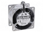 Fan: AC | axial | 60x60x38mm | 19.8m3/h | 28dBA | ball | 2600rpm | 100VAC