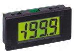 Voltmeter | digital,mounting | VDC: 0&divide;200mV | on panel | LCD | 350uA