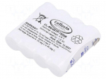 Re-battery: Ni-MH | AA | 4.8V | 1500mAh | soldering lugs | 58x15x52mm