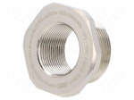 Reduction of threads for glands | Int.thread: M25 | brass | IP68