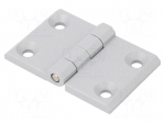 Hinge | Width: 76mm | zinc and aluminium alloy | silver | H: 50mm