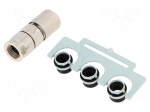Connector: M12 | plug | PIN: 8 | female | Slim | 48V | straight | IP65,IP67