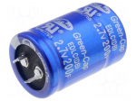 Supercapacitor | SNAP-IN | 200F | 2.7VDC | &plusmn;20% | &Oslash;30x45mm | Pitch: 10mm