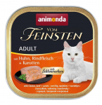 ANIMONDA Vom Feinsten Adult Chicken, beef and carrots - wet cat food - 100g