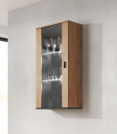 Cama hanging display cabinet SOHO lefkas oak/black