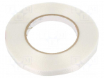 Tape: electrical insulating | W: 12mm | L: 55m | Thk: 0.165mm | acrylic