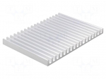 Heatsink: extruded | L: 100mm | W: 140mm | H: 10mm | aluminium | raw