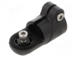 Mounting coupler | technopolymer PA | L: 88mm | Body: black | D: 30mm