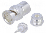 Connector: BNC | plug | male | soldering,clamp | straight | for cable