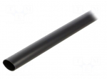 Heat shrink sleeve | 19mm | black | Diam.after shrinking: 6mm