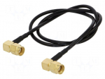 Cable | 0.5m | RP-SMA male,both sides | black | angled | 50&Omega;