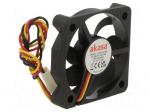 Fan: DC | axial | 12VDC | 50x50x10mm | 28.21dBA | EBR | 4500rpm | 2.63mmH2O