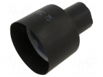Heat shrink boot | 85/42mm | black | Diam.after shrinking: 21/21mm