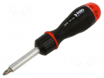 Screwdriver: universal-set | with ratchet | Kit: screwdriver bits