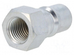 Quick connection coupling | max.230bar | G 1" | zinc plated steel