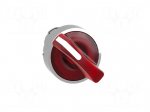 Switch: rotary | 22mm | Stabl.pos: 1 | red | LED | IP66 | prominent | Pos: 2