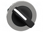 Switch: rotary | 30mm | Stabl.pos: 2 | black | none | IP66 | witout symbol