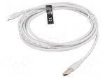 Cable | USB 2.0 | USB A plug,USB B micro plug | nickel plated | 3m