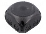 Enclosure: junction box | X: 93mm | Y: 93mm | Z: 62mm | IP66,IP67 | black