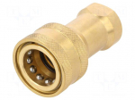 Quick connection coupling | max.138bar | G 3/4" | double-sided