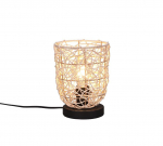 TRIO-Lighting Lovis table lamp E27 rattan gaismeklis