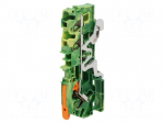 Splice terminal: rail | 2104 | 32A | 800V | push-in | yellow-green