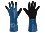 Protective gloves | Size: 8,M | blue | nitryl,polyamide | Oil Guard