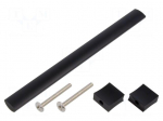 Holder | aluminium | matt black | H: 30.5mm | L: 180mm | W: 15.5mm | handle