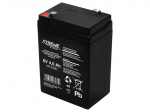 Patareid, akud, toiteplokid ja adapterid // Battery 12В, 6В, 4В pliihappega suletud AGM VRLA // 82-202# Akumulator żelowy  6v  4ah xtreme 99x71x48_4,8