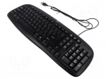 Keyboard | ESD,wired | electrically conductive material | black