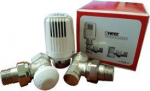 Set of radiator thermostats 1/2", angle V772401 HE
