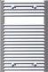 Towel radiator 600/1172 chrome, arched