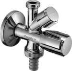 Composite corner valve 1/2 "x 3/4" x 1/2 "with sht