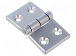 Hinge | Width: 80mm | aluminium | H: 45mm