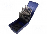 Drill set | for metal | high speed steel grounded HSS-G | 25pcs.