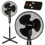 Kliimaseadmed // Ventilaatorid // Wentylator podłogowy GreenBlue, 40W, 3 poziomy siły nawiewu, 1.25m wysokości 1,5m przewodu, z pilotem i timerem do 7,5h, GB580