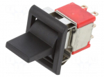 ROCKER | DP3T | Pos: 3 | ON-OFF-ON | 2A/250VAC | 5A/28VDC | black | none